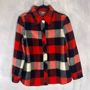 Vintage Alex Coleman‎ Buffalo Check Jacket Red